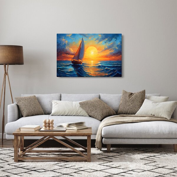 Obraz - Plachetnica (90x60 cm)