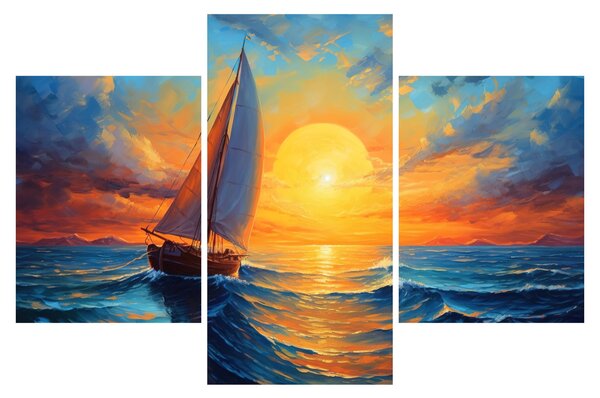 Obraz - Plachetnica (90x60 cm)