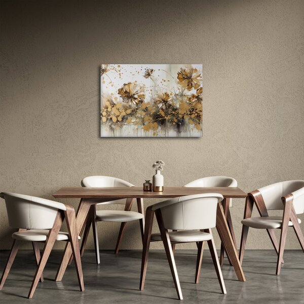 Obraz - Abstraktná kvetinová maľba (70x50 cm)