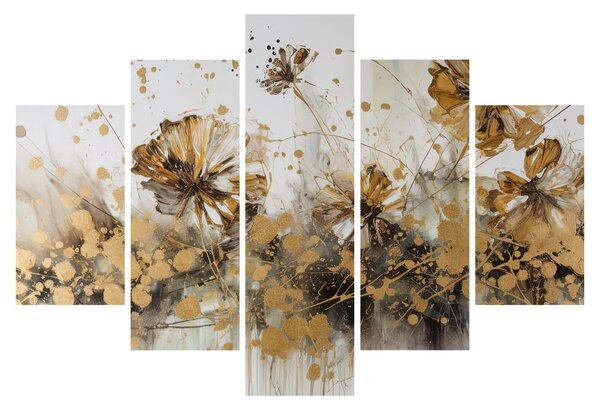 Obraz - Abstraktná kvetinová maľba (150x105 cm)