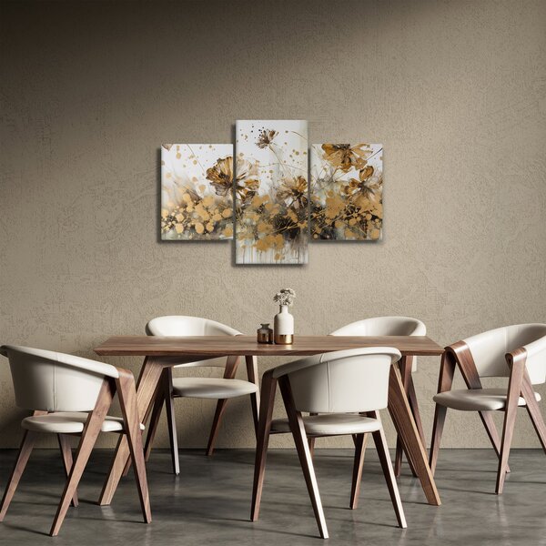 Obraz - Abstraktná kvetinová maľba (90x60 cm)