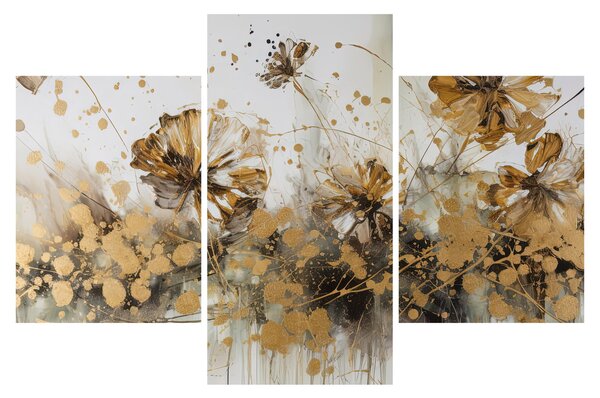 Obraz - Abstraktná kvetinová maľba (90x60 cm)
