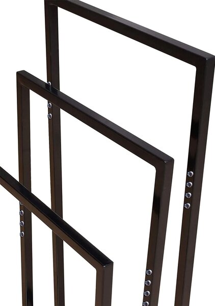 Tutumi Tutumi, 3-ramenný kovový stojan na uteráky 600x260x1000 mm 391840, čierna matná, HOM-01003