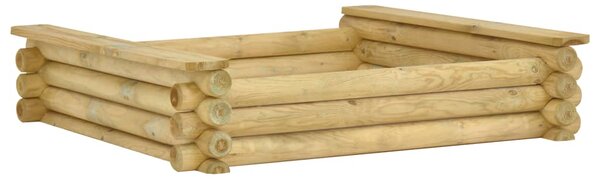 Pieskovisko 120x120x27 cm impregnované borovicové drevo