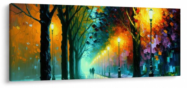 Obraz - Nočná prechádzka (120x50 cm)