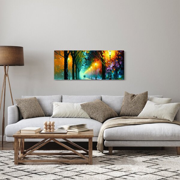 Obraz - Nočná prechádzka (120x50 cm)