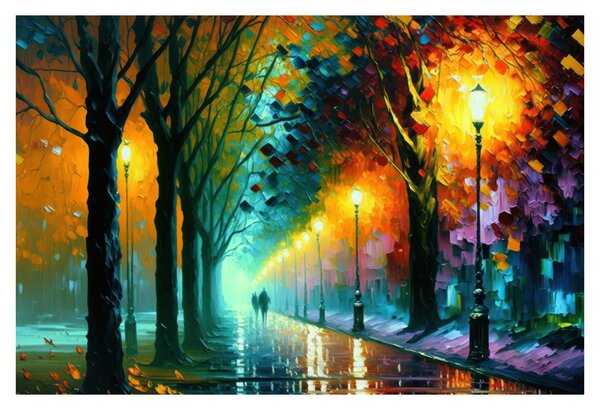 Obraz - Nočná prechádzka (90x60 cm)