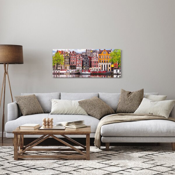 Obraz - Amsterdam, tanečné domy (120x50 cm)