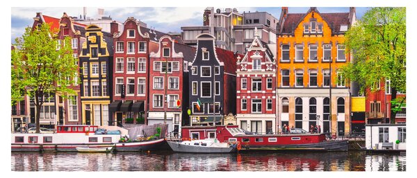 Obraz - Amsterdam, tanečné domy (120x50 cm)