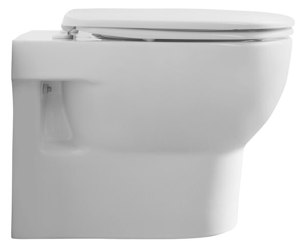 Aqualine, ABSOLUTE závesná WC misa, Rimless, 50x35 cm, biela, 10AB02002