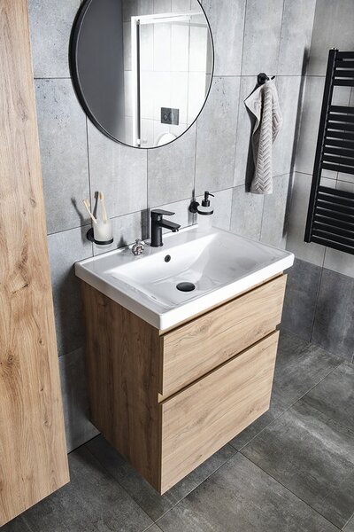 Aqualine Aqualine, ALTAIR umývadlová skrinka 67x60x45cm, dub emporio, AI370