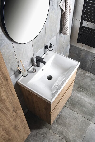 Aqualine Aqualine, ALTAIR umývadlová skrinka 61,5x72,5x45cm, dub emporio, AI365