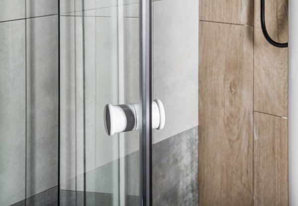 Aqualine Aqualine, AMICO sprchové dvere výklopné 1040-1220x1850mm, číre sklo, G100