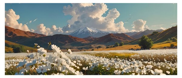 Obraz - Pokojná krajina (120x50 cm)