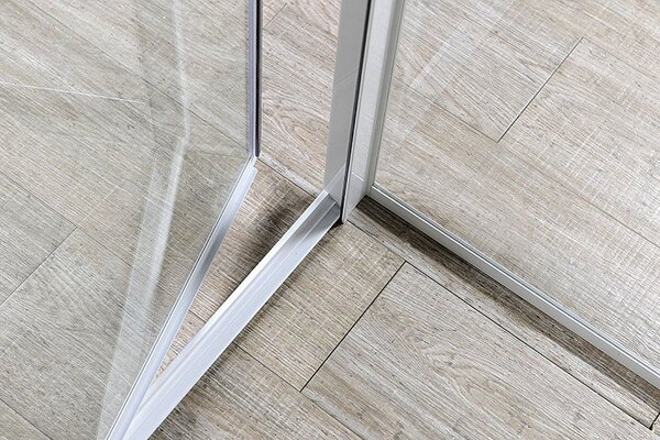 Aqualine Aqualine, AMICO sprchové dvere výklopné 1040-1220x1850mm, číre sklo, G100