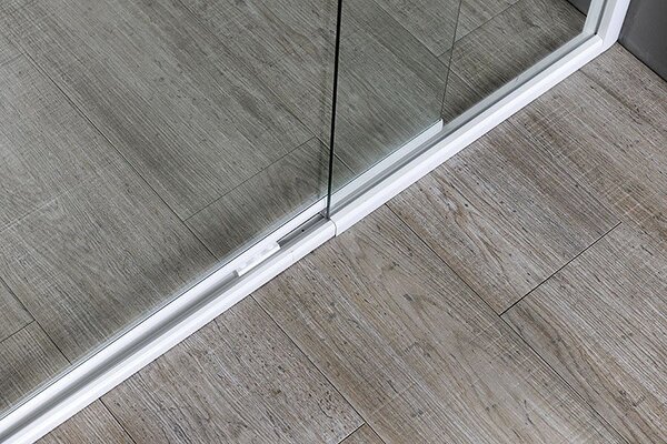 Aqualine Aqualine, AMICO sprchové dvere výklopné 1040-1220x1850mm, číre sklo, G100
