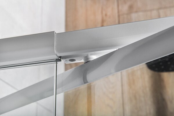 Aqualine Aqualine, AMICO sprchové dvere výklopné 1040-1220x1850mm, číre sklo, G100