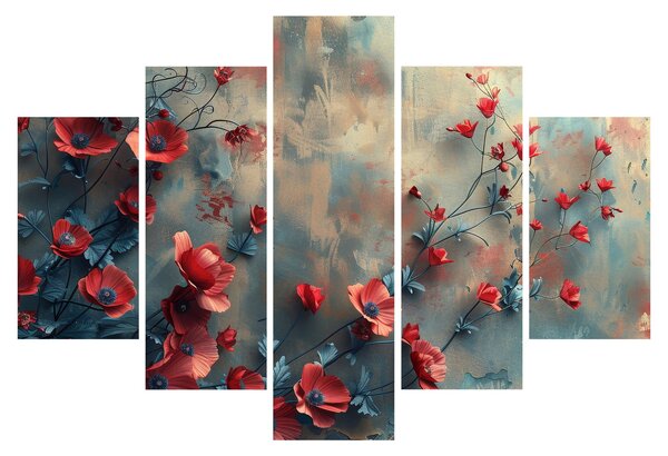 Obraz - Vlčie maky (150x105 cm)