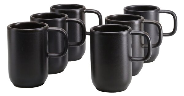 SADA HRNČEKOV NA KÁVU Uno Schwarz 6-dielne Creatable - Hrnčeky & šálky, Online Only