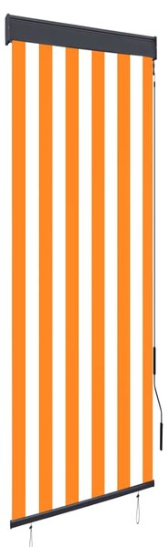Vonkajšia zatemňovacia roleta 60x250 cm biela a oranžová