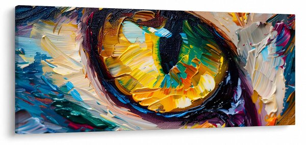 Obraz - Maľba mačacieho oka (120x50 cm)