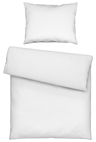 KREPOVÉ OBLIEČKY, seersucker, biela, 140/220 cm Esposa - Obliečky & plachty
