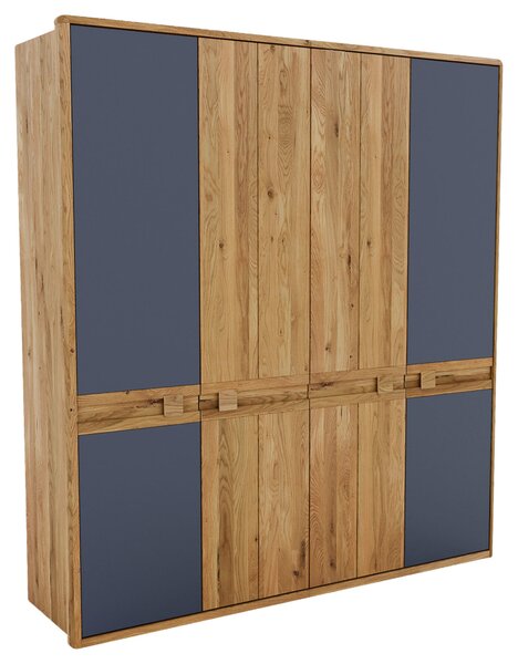 ŠATNÍKOVÁ SKRIŇA, divoký dub, antracitová, dub artisan, divoký dub, 206/225/58 cm Linea Natura - Skrine
