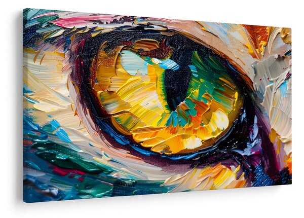 Obraz - Maľba mačacieho oka (90x60 cm)