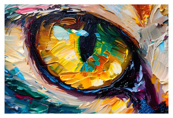 Obraz - Maľba mačacieho oka (90x60 cm)