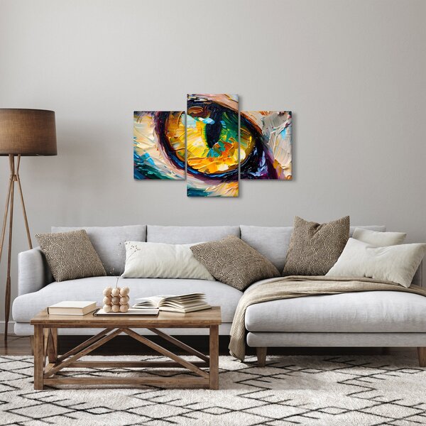 Obraz - Maľba mačacieho oka (90x60 cm)