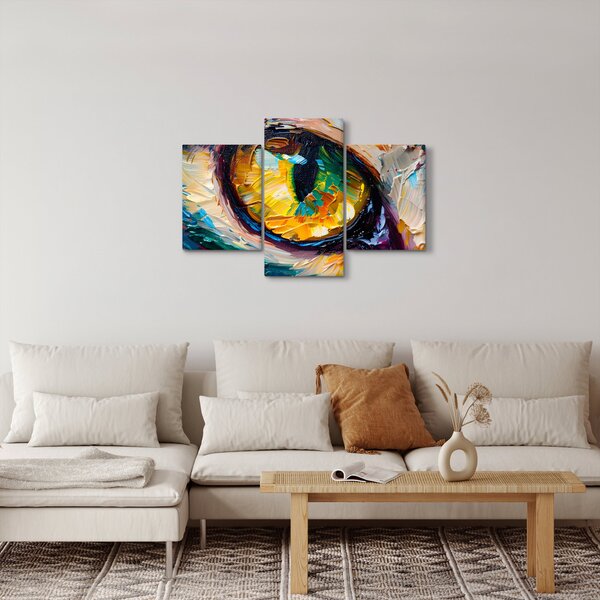 Obraz - Maľba mačacieho oka (90x60 cm)