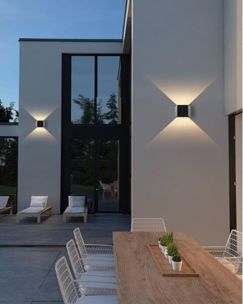 Brilagi - LED Solárne nástenné svietidlo SOLAR CUBE LED/2W/3,2V 1300 mAh IP54