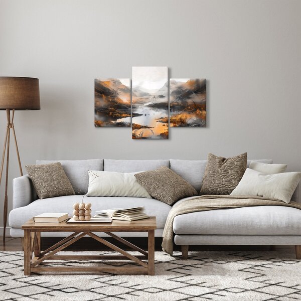 Obraz - Maľba horskej krajiny (90x60 cm)