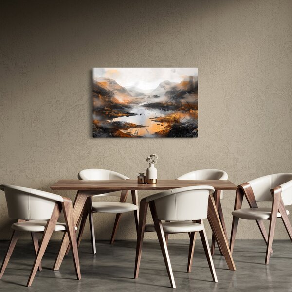 Obraz - Maľba horskej krajiny (90x60 cm)