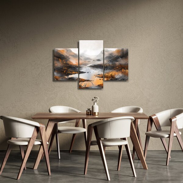 Obraz - Maľba horskej krajiny (90x60 cm)