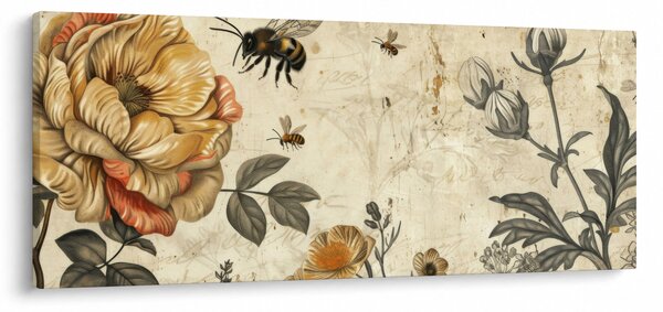 Obraz - Včelia lúka (120x50 cm)