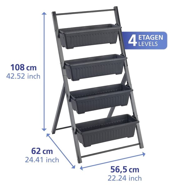 Kovový stojan na kvety (výška 108 cm) Vertical – Maximex