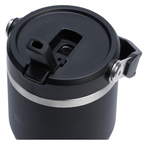 Čierna termoska z nehrdzavejúcej ocele 600 ml IceFlow™ Flip Straw 2.0 Tumbler Black – Stanley