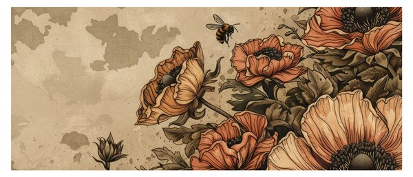 Obraz - Včelia lúka II. (120x50 cm)