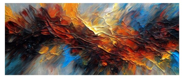Obraz - Farebná textúra (120x50 cm)