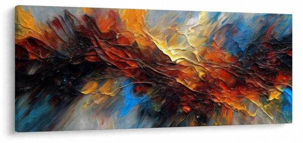 Obraz - Farebná textúra (120x50 cm)