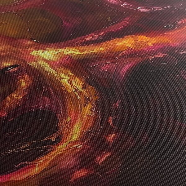 Obraz - Chobotnica, olejomaľba (120x50 cm)