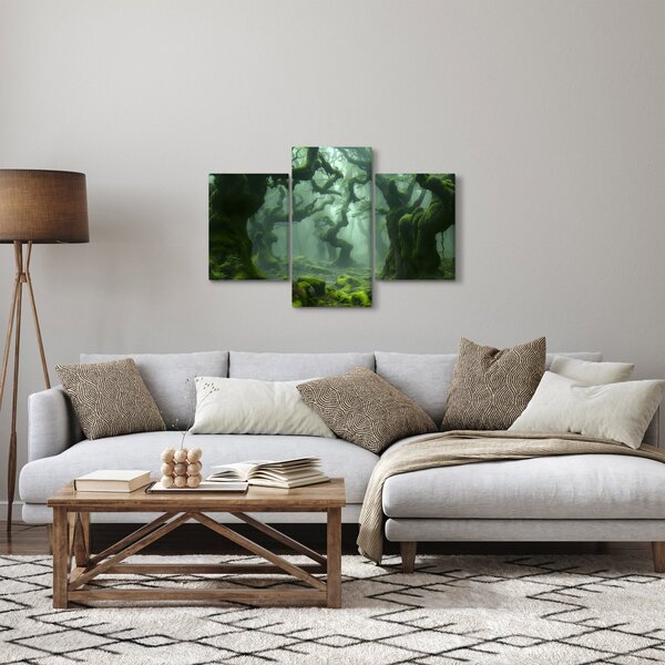 Obraz - Les prerastený machom (90x60 cm)