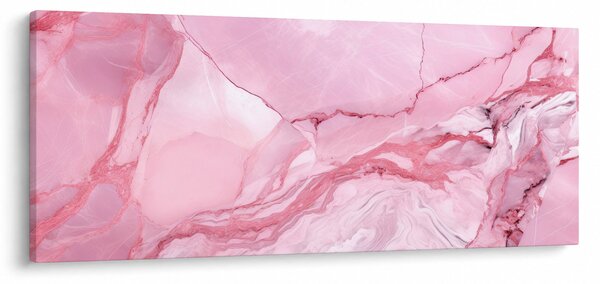 Obraz - Ružový mramor (120x50 cm)
