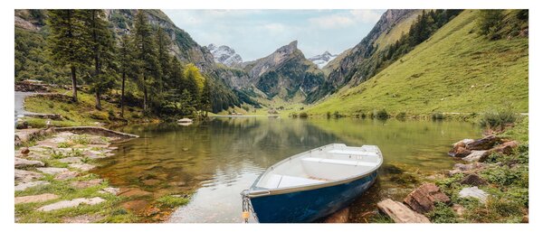 Obraz - Seealpsee, jazero Švajčiarska (120x50 cm)