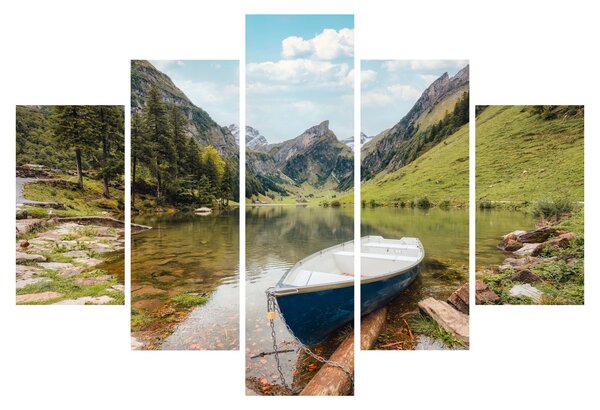 Obraz - Seealpsee, jazero Švajčiarska (150x105 cm)