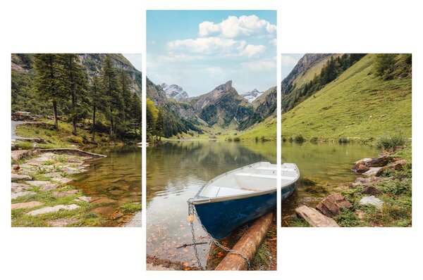 Obraz - Seealpsee, jazero Švajčiarska (90x60 cm)
