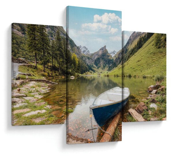 Obraz - Seealpsee, jazero Švajčiarska (90x60 cm)