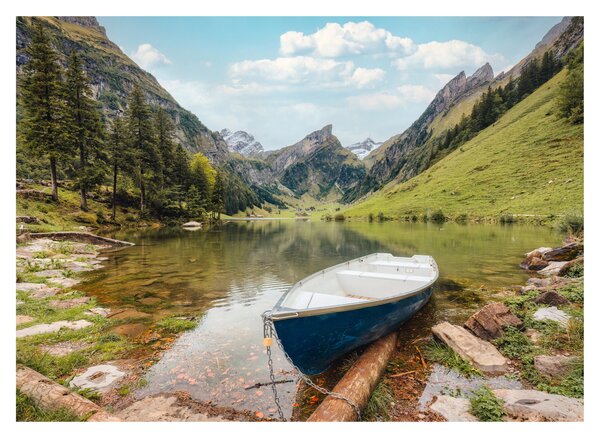 Obraz - Seealpsee, jazero Švajčiarska (70x50 cm)