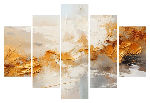 Obraz - Zlatá textúra (150x105 cm)